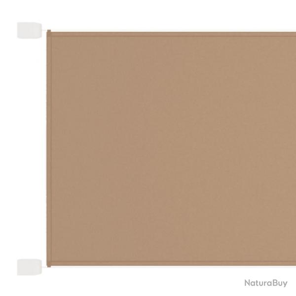 Auvent vertical 100x600 cm tissu oxford taupe 02_0007625