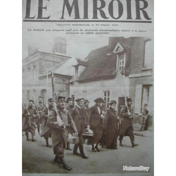 Lot de 20 JOURNAUX LE MIROIR 1914-1915 Anciens Objets du XXme Rare Curiosit Histoire Militaria