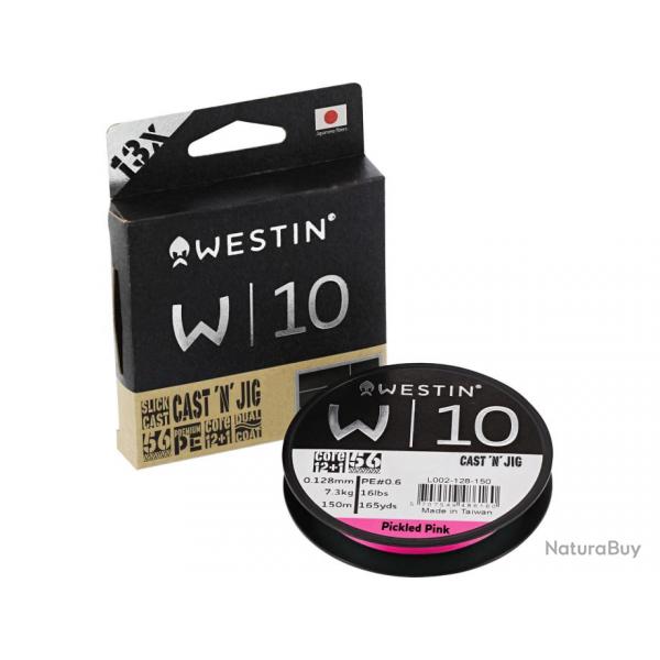 Tresse Westin W10 Cast 'N' Jig 13 110m 7,4 kg 0,128mm 110m Pickled Pink