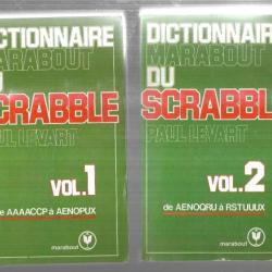 dictionnaire marabout du scrabble tome 1 et 2 de paul levart