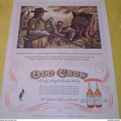 Publicité de 1954 pour le "Old Crow" ! Collection !!!