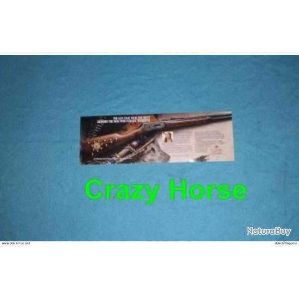 Poster de prsentation WINCHESTER commmorative "CRAZY HORSE" ! Collection !!!