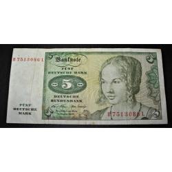 ALLEMAGNE 5 deutche mark 1970 ttb bank note
