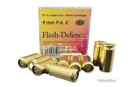 25 munitions à blanc Geco Super Flash, calibre 9mm PA