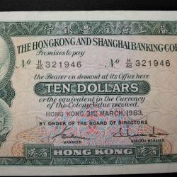 JAPON ten dollars (the hongkong and shanghai bank corporation) 1983 bank note TTB