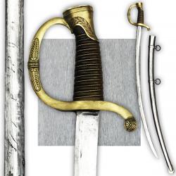 TRES RARE & MASSIF SABRE DE CANONNIER FRANCAIS OFFICIER '' MANUF DE KLINGENTHAL '' XIX ORIGINAL