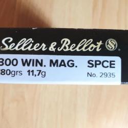 . 300 win mag balles Sellier & Bellot - 20 pcs