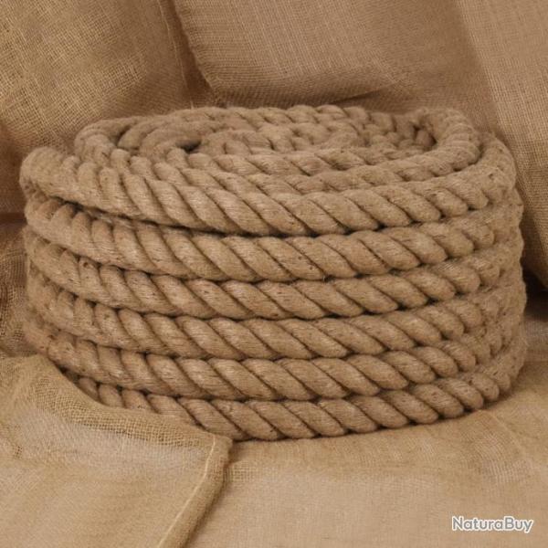 Corde de jute 10 m de long 60 mm d'paisseur