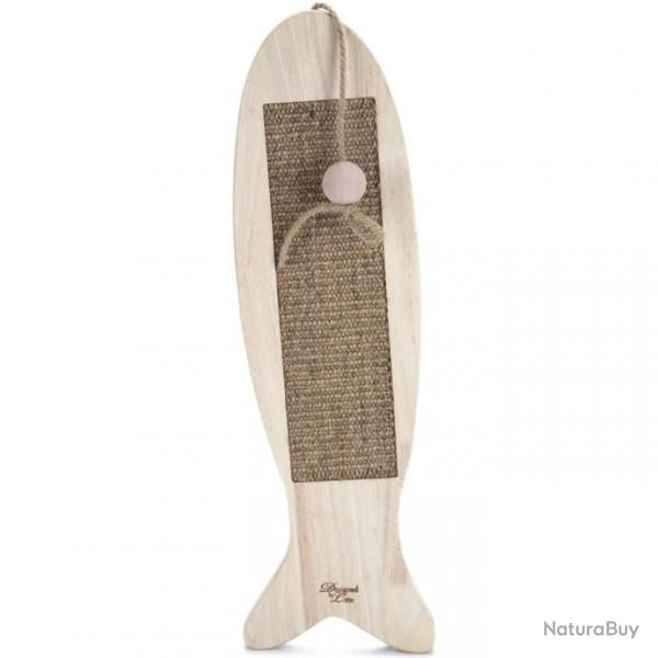 Poisson griffoir pour chats Coddy 75x17x2 cm Bois