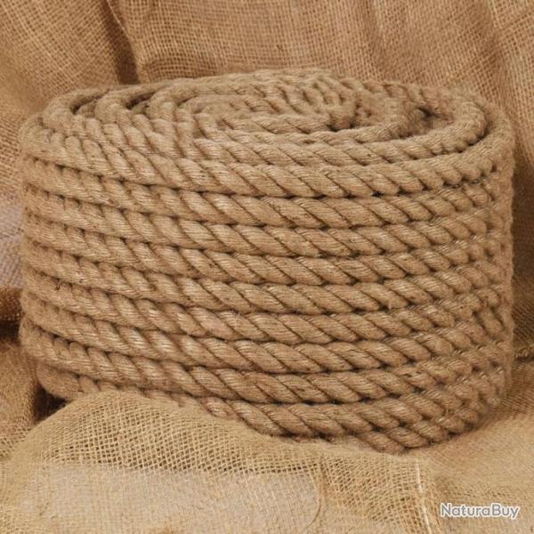 Corde de jute 100 m de long 16 mm d'paisseur