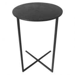 Table d'appoint Xavi 35x60 cm Noir