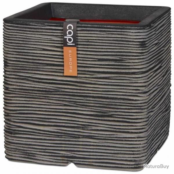 Jardinire Rib Carr 30 x 30 cm Anthracite KOFZ902