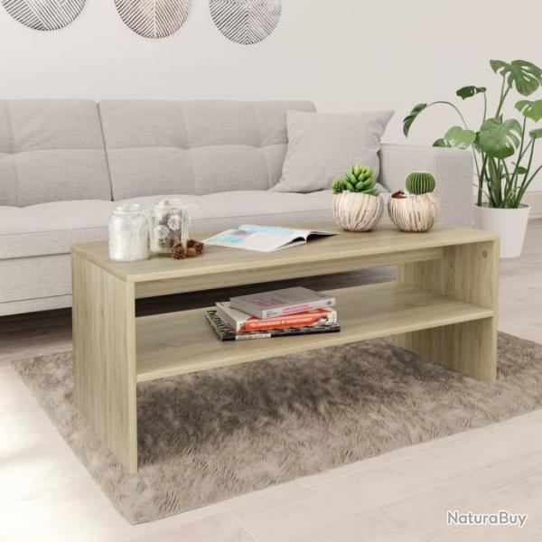 Table basse Chne so100 x 40 x 40 cm Agglomr