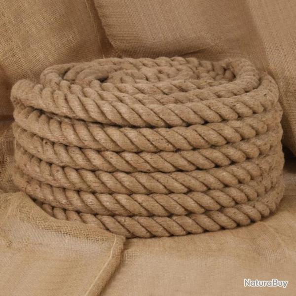 Corde de jute 5 m de long 50 mm d'paisseur