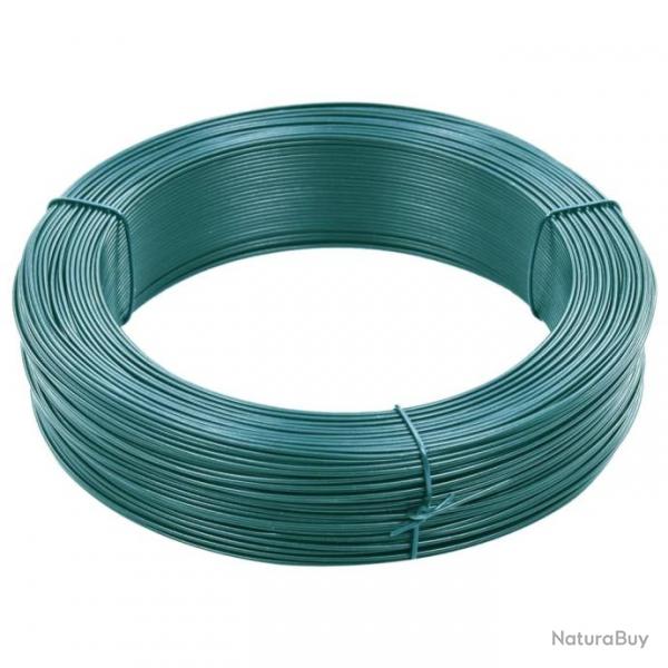 Fil de liaison de clture 250 m 0,9/1,4 mm Acier Vert noirtre