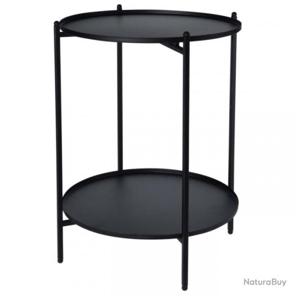 Table d'appoint Mtal 50,5 cm Noir