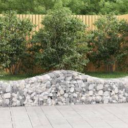 Panier de gabions arqué 200x50x40/60 cm Fer galvanisé