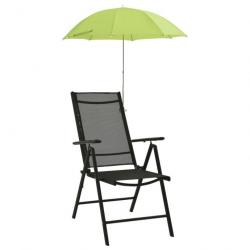 Parasols de chaise de camping 2 pcs Vert 105 cm
