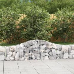 Panier de gabions arqué 200x30x40/60 cm Fer galvanisé