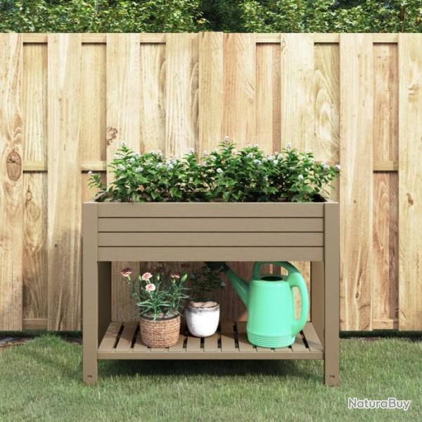 Lit surlev de jardin marron clair 110x45x79 cm polypropylne