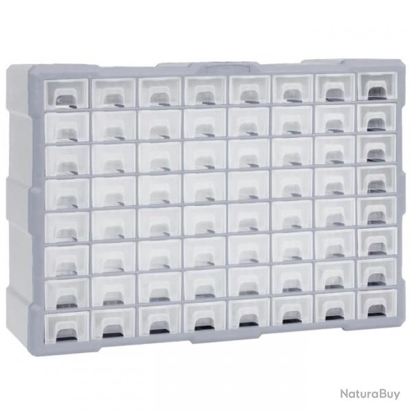 Organisateur multi-tiroirs avec 64 tiroirs 52x16x37,5 cm