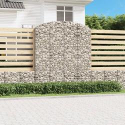 Panier de gabions arqué 200x50x220/240 cm Fer galvanisé