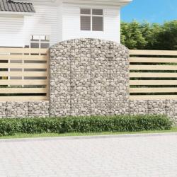 Panier de gabions arqué 200x50x200/220 cm Fer galvanisé