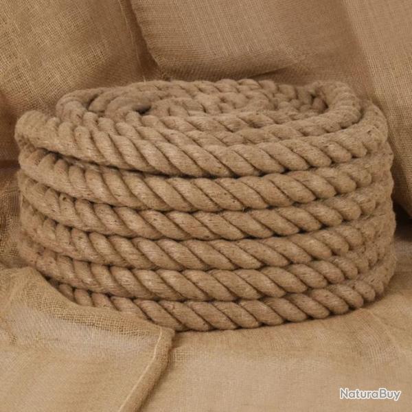 Corde de jute 5 m de long 36 mm d'paisseur