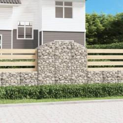 Panier de gabions arqué 150x50x140/160 cm Fer galvanisé