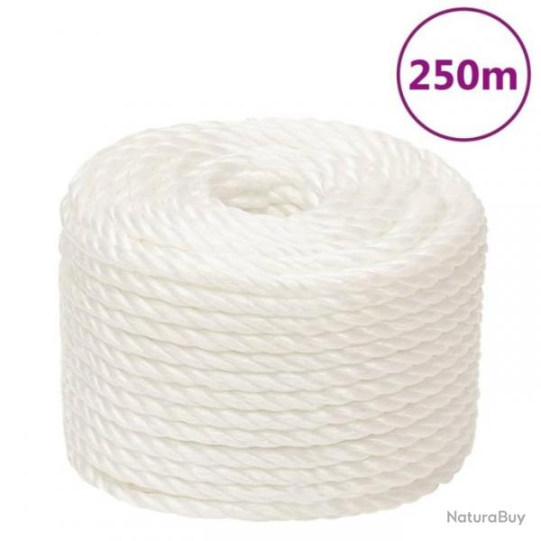 Corde de travail Blanc 14 mm 250 m polypropylne