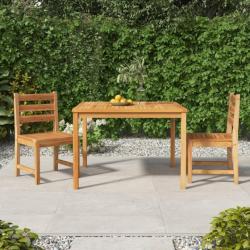 Ensemble à dîner de jardin 3 pcs Bois de teck massif