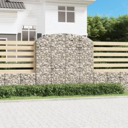 Panier de gabions arqué 200x50x180/200 cm Fer galvanisé