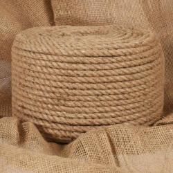 Corde de jute 25 m de long 10 mm d'épaisseur