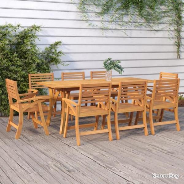 Table de jardin 200x90x75 cm Bois d'acacia solide