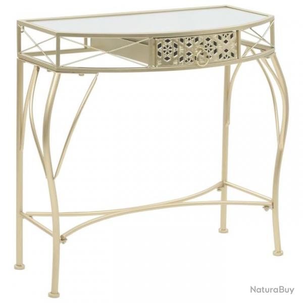 Table d'appoint Style franais Mtal 82 x 39 x 76 cm Dor