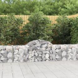 Panier de gabions arqué 200x30x60/80 cm Fer galvanisé