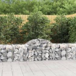 Panier de gabions arqué 200x50x60/80 cm Fer galvanisé