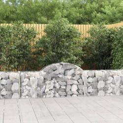 Paniers à gabions arqués 8 pcs 200x30x60/80 cm Fer galvanisé