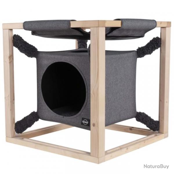 Lit pour chats avec hamac Catcube Gris M 54x54x54 cm