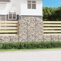 Panier de gabions arqué 150x50x160/180 cm Fer galvanisé