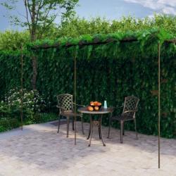 Pergola de jardin Marron antique 6x3x2,5 m Fer