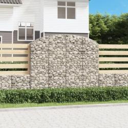 Panier de gabions arqué 200x30x160/180 cm Fer galvanisé