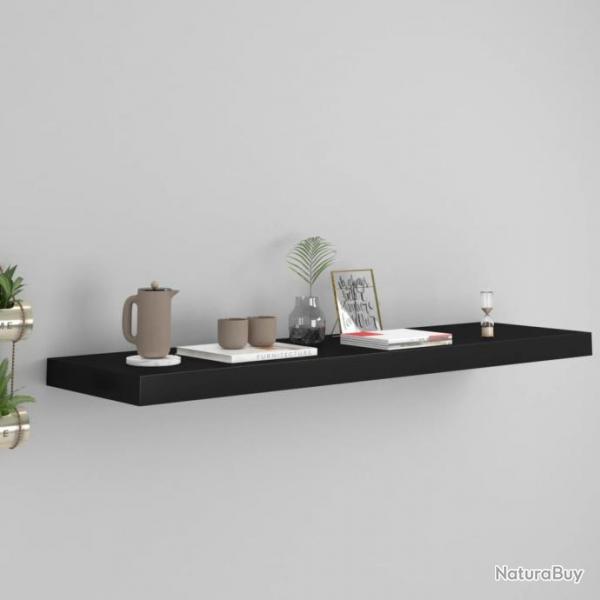 tagre murale flottante Noir 90x23,5x3,8 cm MDF