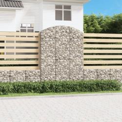 Panier de gabions arqué 150x50x200/220 cm Fer galvanisé