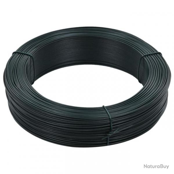 Fil de liaison de clture 250 m 1,6/2,5 mm Acier Vert noirtre