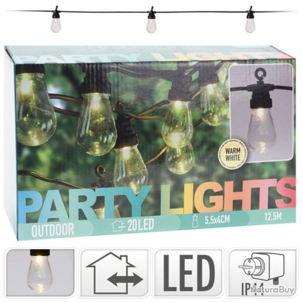 clairage  LED de fte 20 ampoules 12 V