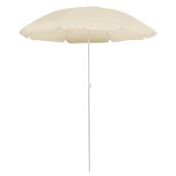 Parasol d'extérieur avec mât en acier Sable 180 cm