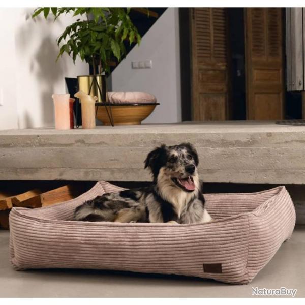 Lit nervur pour chien Rose 65x60x20 cm