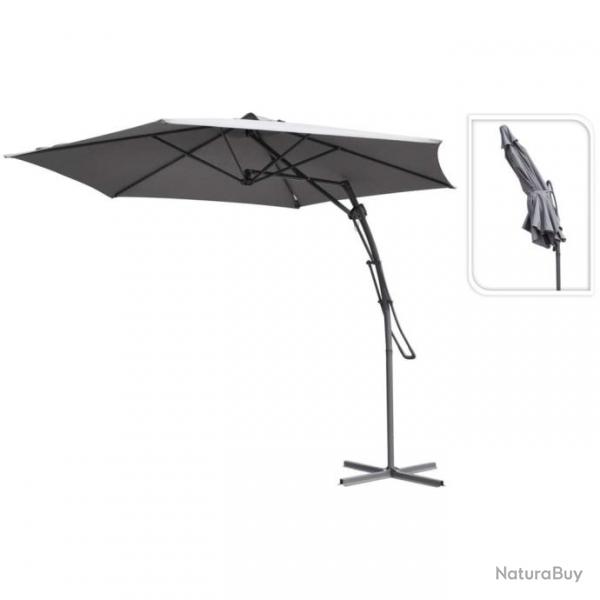 Parasol suspendu Gris 300 cm