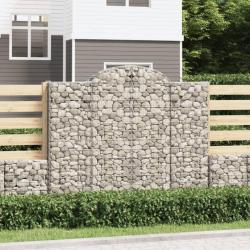 Panier de gabions arqué 200x50x160/180 cm Fer galvanisé